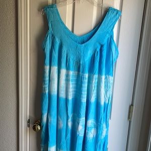 NWT NF EMBELLISHED TURQUOISE & WHITE SUNDRESS